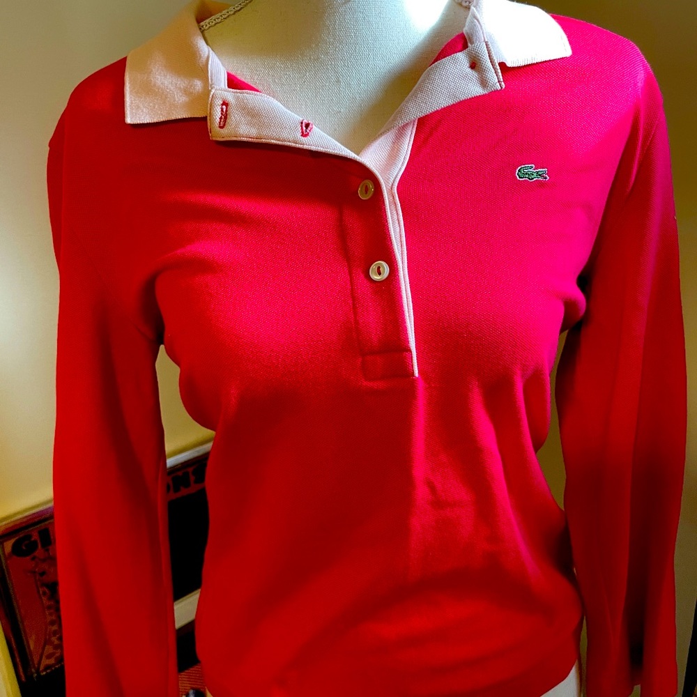 French Lacoste Polo Size 42 with 3/4 sleeves